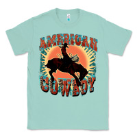 Seafoam American cowboy Classic Tee - FaDigitalArtStudio