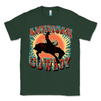 Sports Green American cowboy Classic Tee - FaDigitalArtStudio