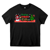 Black christmas vibes only libbey glass Heavy Core Tee - BundleAndBundleShop
