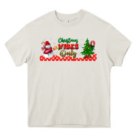 Cream christmas vibes only libbey glass Heavy Core Tee - BundleAndBundleShop
