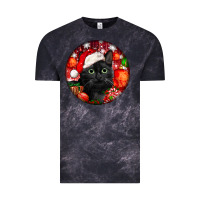 Cloud Black christmas bombay cat Vintage Tee - LillyAllenDesigns