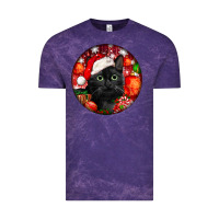 Cloud Purple christmas bombay cat Vintage Tee - LillyAllenDesigns