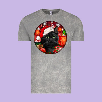 Christmas Bombay Cat Vintage Tee Designed By Lillyallendesigns