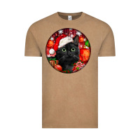 Vintage Coffee christmas bombay cat Vintage Tee - LillyAllenDesigns