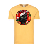 Vintage Mustard christmas bombay cat Vintage Tee - LillyAllenDesigns