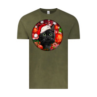 Vintage Olive christmas bombay cat Vintage Tee - LillyAllenDesigns