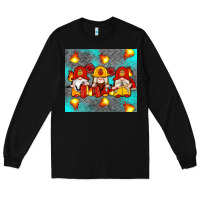 Black firefighter gnomes Long Sleeve Tee - Artiststas