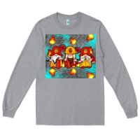 Heather Grey firefighter gnomes Long Sleeve Tee - Artiststas