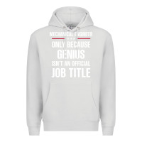Dove Grey gift for genius mechanical engineer Premium Hoodie - DesigneFamous