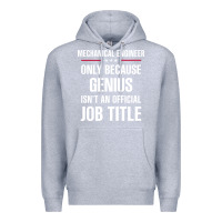 Heather Grey gift for genius mechanical engineer Premium Hoodie - DesigneFamous