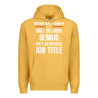 Mustard gift for genius mechanical engineer Premium Hoodie - DesigneFamous