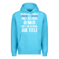 Ocean Blue gift for genius mechanical engineer Premium Hoodie - DesigneFamous