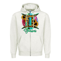 Oatmeal Heather Gemini Zipper Hoodie - RanaPortraitStore