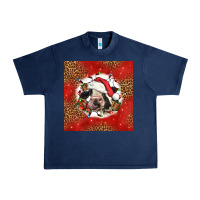 Navy christmas cow Urban Heavy Tee - LillyAllenDesigns