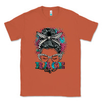 Copper race life  messy bun Classic Tee - BarkalooDesign