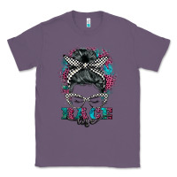 Lavender race life  messy bun Classic Tee - BarkalooDesign