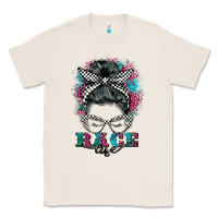 Natural race life  messy bun Classic Tee - BarkalooDesign