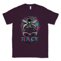 Plum race life  messy bun Classic Tee - BarkalooDesign