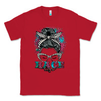 Red race life  messy bun Classic Tee - BarkalooDesign