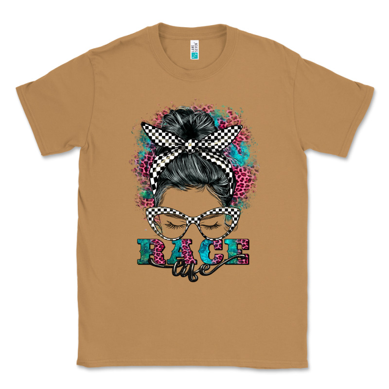 Race Life  Messy Bun Classic Tee by BarkalooDesign | Teevron