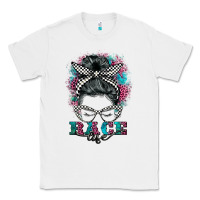 White race life  messy bun Classic Tee - BarkalooDesign