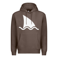Coffee shark fin Premium Hoodie - DesigneFamous