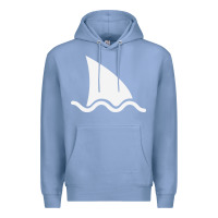 Colony Blue shark fin Premium Hoodie - DesigneFamous