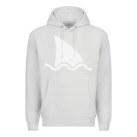 Dove Grey shark fin Premium Hoodie - DesigneFamous