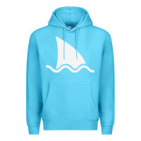 Ocean Blue shark fin Premium Hoodie - DesigneFamous