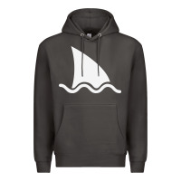 Smoke shark fin Premium Hoodie - DesigneFamous