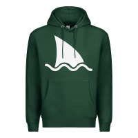 Sports Green shark fin Premium Hoodie - DesigneFamous