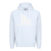 White shark fin Premium Hoodie - DesigneFamous