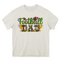 Cream football dad Heavy Core Tee - BundleAndBundleShop