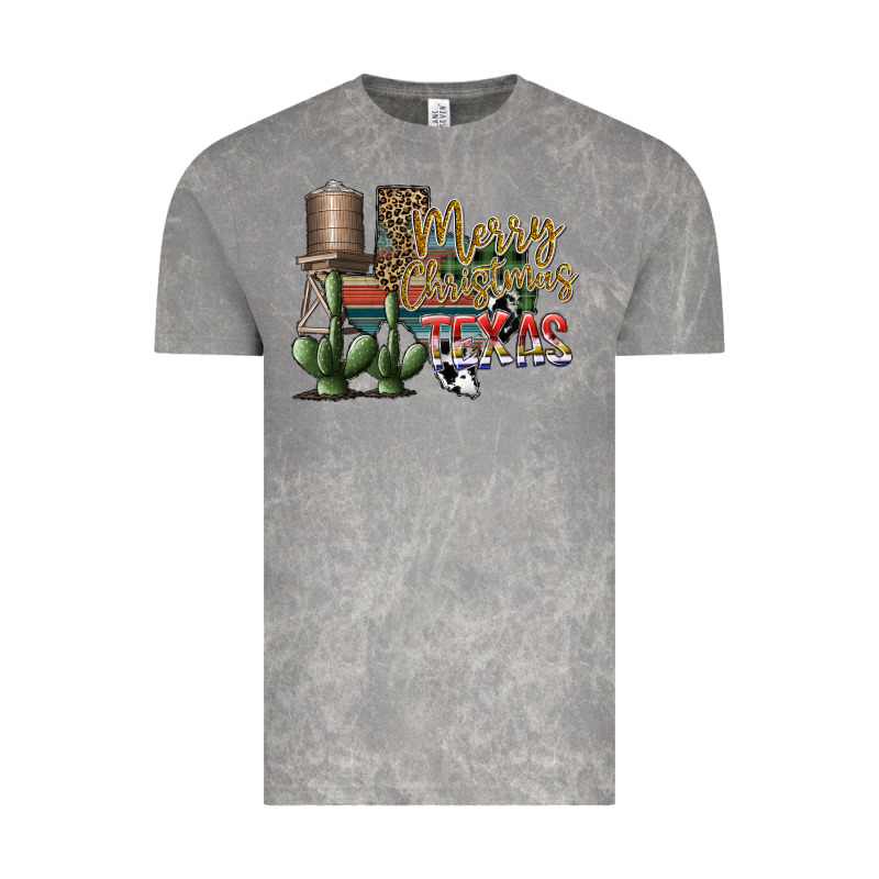 Merry Christmas Texas Vintage Tee by SublimationCraftShop | Teevron
