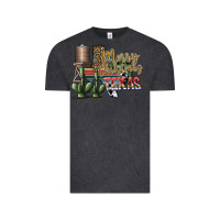 Vintage Black merry christmas texas Vintage Tee - SublimationCraftShop