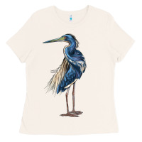Bone Louisiana Heron Ladies Tee - LillyAllenDesigns