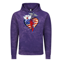 Cloud Purple patriotic nurse love Vintage Hoodie - BarkalooDesign