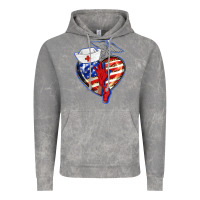 Cloud Rock patriotic nurse love Vintage Hoodie - BarkalooDesign