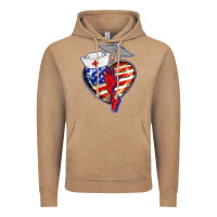Vintage Coffee patriotic nurse love Vintage Hoodie - BarkalooDesign