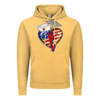 Vintage Mustard patriotic nurse love Vintage Hoodie - BarkalooDesign