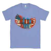 Colony Blue American junkie 4th of july Classic Tee - FaDigitalArtStudio