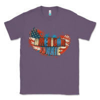 Lavender American junkie 4th of july Classic Tee - FaDigitalArtStudio