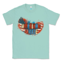 Seafoam American junkie 4th of july Classic Tee - FaDigitalArtStudio
