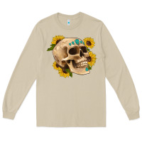 Mushroom skull flowers and gemstone Long Sleeve Tee - Artiststas