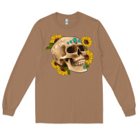 Toasted Coconut skull flowers and gemstone Long Sleeve Tee - Artiststas