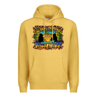 Antique Gold the best memories are made around the campfire camping Premium Hoodie - BarkalooDesign