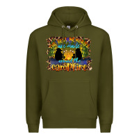 Army Green the best memories are made around the campfire camping Premium Hoodie - BarkalooDesign