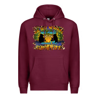 Burgundy the best memories are made around the campfire camping Premium Hoodie - BarkalooDesign