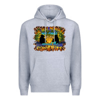 Heather Grey the best memories are made around the campfire camping Premium Hoodie - BarkalooDesign