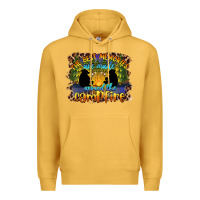 Mustard the best memories are made around the campfire camping Premium Hoodie - BarkalooDesign